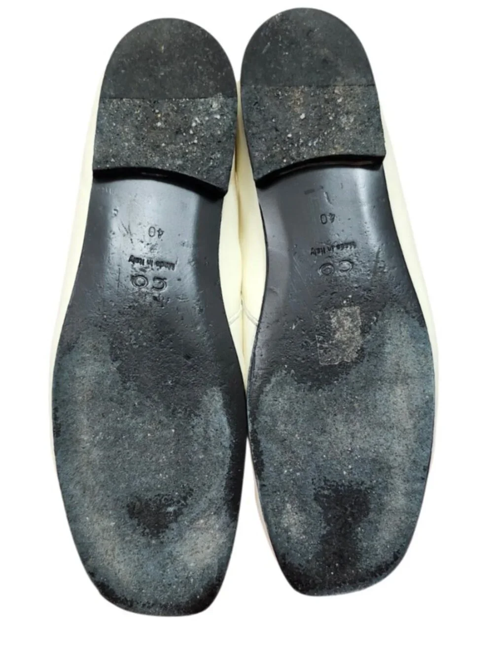 CO White Leather Ballet Flats EU 40 Minimalist Slip On Shoes Italy Soft Leather - Picture 12 of 13